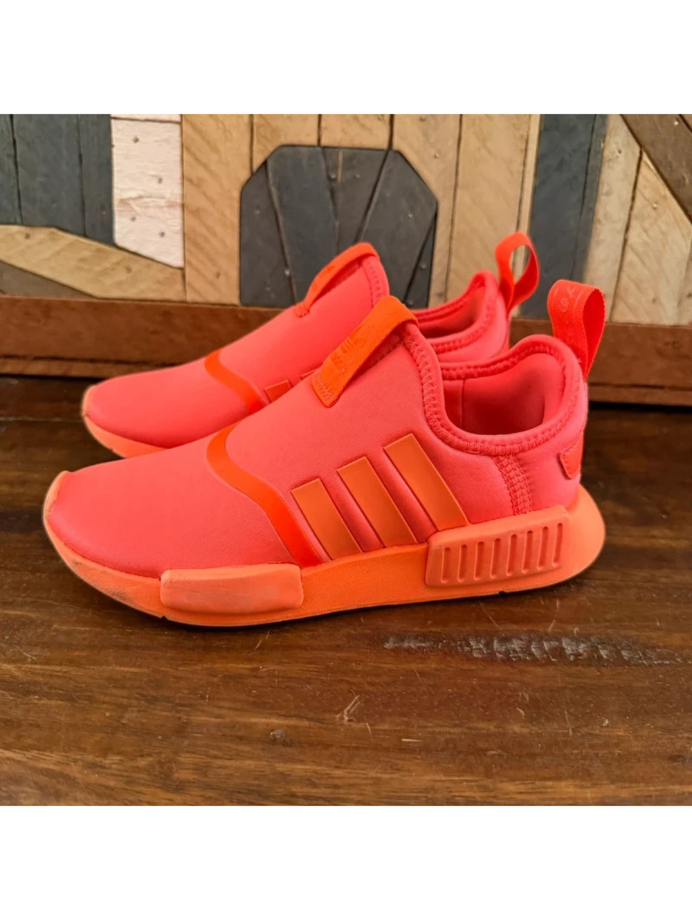 adidas NMD 360 J Solar Red Slip On Kids Shoes Size 13K